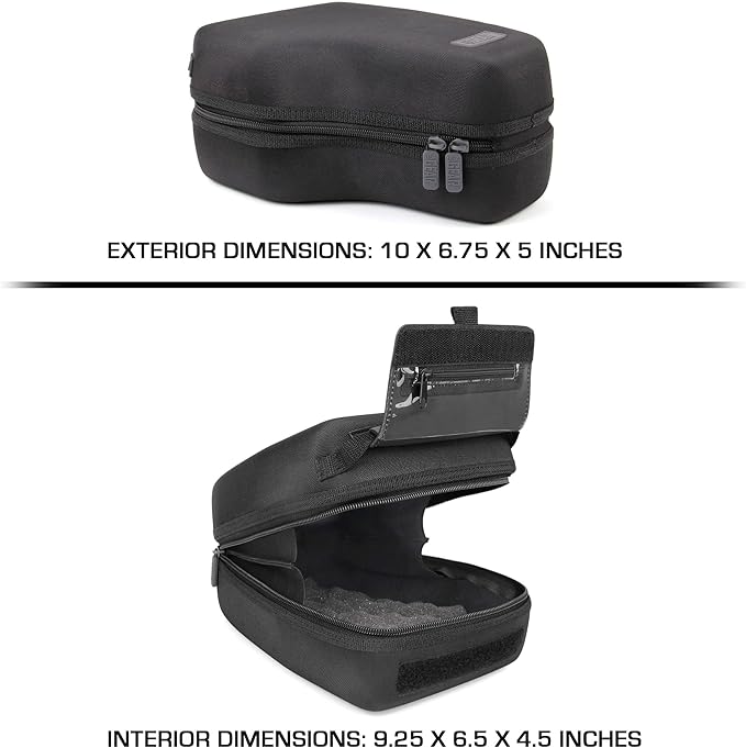 USA Gear Hard Shell Zoom Lens & DSLR Camera Case with Molded EVA Protection, Quick Access Opening and Padded Interior - Compatible with Nikon, Canon, Olympus Cameras with Popular 300mm Lenses - Image 3
