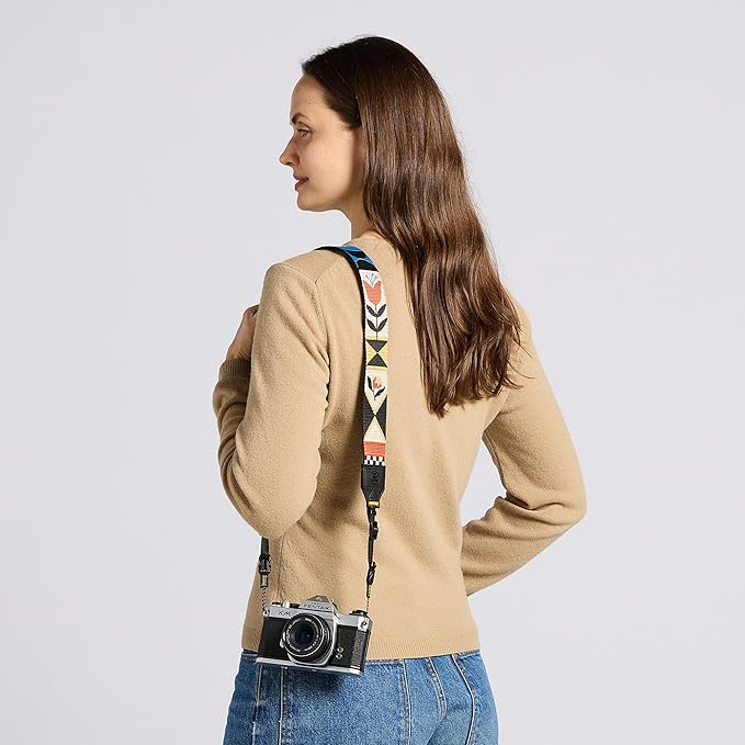 Nocs Provisions NocLoc Woven Tapestry Strap, Binocular & Camera Carry Accessory for All‑Day Comfort Hold - Flora - Image 7