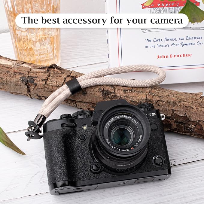 VOVMOEYA Camera Wrist Strap Rope,Camera Hand Strap Compatible with Fujifilm Nikon Canon Sony DSLR Camera - Grey - Image 5