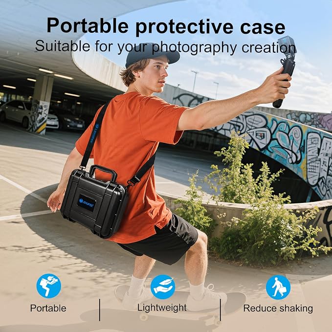 Lekufee Waterproof Hard Case Compatible with Gopro Hero 13/12/11/10/9/8,Mission 1 Pro,LIT Hero,Hero 4K,Media Mod/Gopro Volta/Creator Edition/Action Camera and Accessories(Case Only) - Image 6