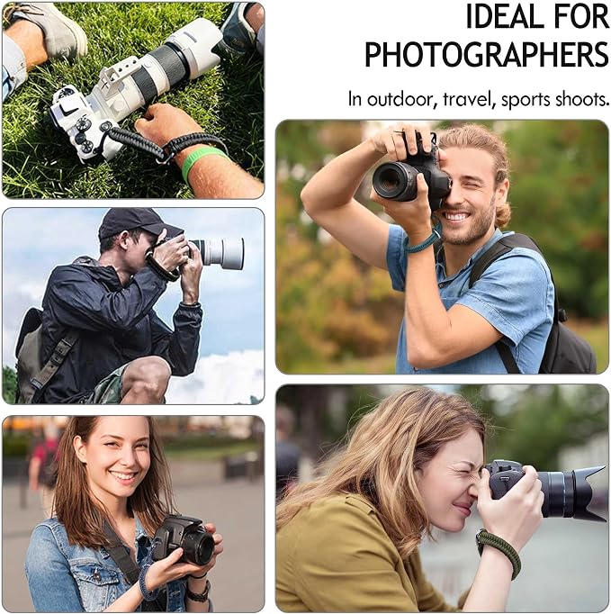 Camera Wrist Strap - DSLR Mirrorless Camera Quick Release Camera Hand Strap | with Safer Connector (Blue) - Image 4