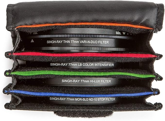 Think Tank MindShift Filter Nest Mini Storage and Protection Pouch for Round Camera Filters (up 82 mm), 4 Capacity - Image 2