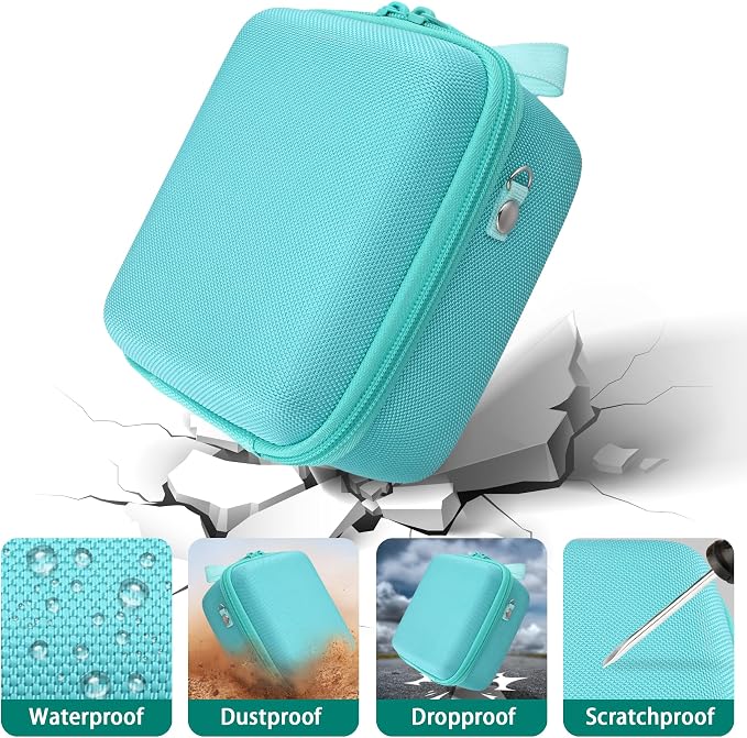 Case for KODAK PIXPRO AZ653/AZ401/AZ405/AZ425/AZ528 Digital Camera | Protective Storage Box, Portable Carrying Box, Smooth Zipper, Travel-ready, Shoulder Strap Covenient to Carry, Mint Green - Image 5