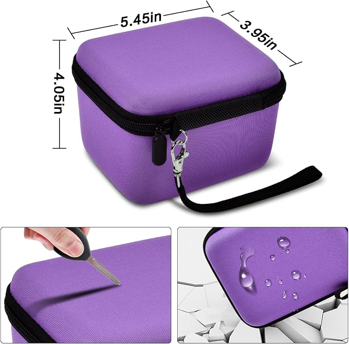 Comecase Vlogging Camera Case for Duluvulu/for VJIANGER 4K Digital Cameras | Mesh Pocket for Charging Cables and Batteries, Travel Storage for Vloggers, Parties and Camping (Purple) - Case Only - Image 5