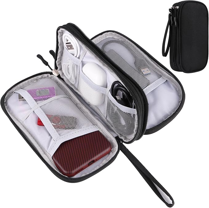 JIAKAI Travel Cable Organizer - Electronics Accessories Bag-Black by JIAKAI