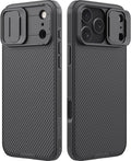Nillkin Camshield Case for iPhone 17 Pro Max Case, [Built-in Dual Camera Cover][Slim Profile] [Military Grade Drop Protection] Shockproof Bumper Phone Case 6.9 inch 2025 Black by Nillkin