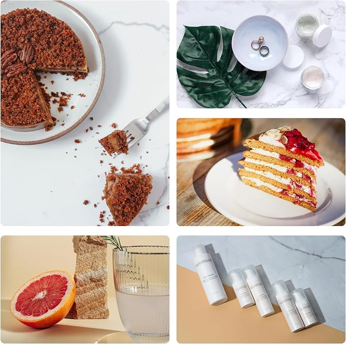Meking 12Pcs 22Patterns Small Product Photography Backdrops Kit | Photo Background Food Photography Backdrop Board with Carrying Bag and Drawstring Bag(16.5X11inch) - Image 3