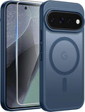 FNTCASE for Google Pixel 11 Pro Case / Pixel 11 Case, with Screen Protector | Fit for Magsafe, Translucent Matte, 14FT Military Grade Drop Protection, Shockproof Protective Phone Cover, Blue by FNTCASE
