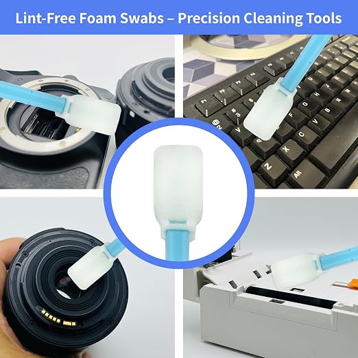 5.9" Foam Cleaning Swabs Lint-Free Lab/Printer/Optical Printheads 100 Pcs Foam Swabs for Inkjet Printheads, Sensors, Cameras and Gun Cleaning - Image 3