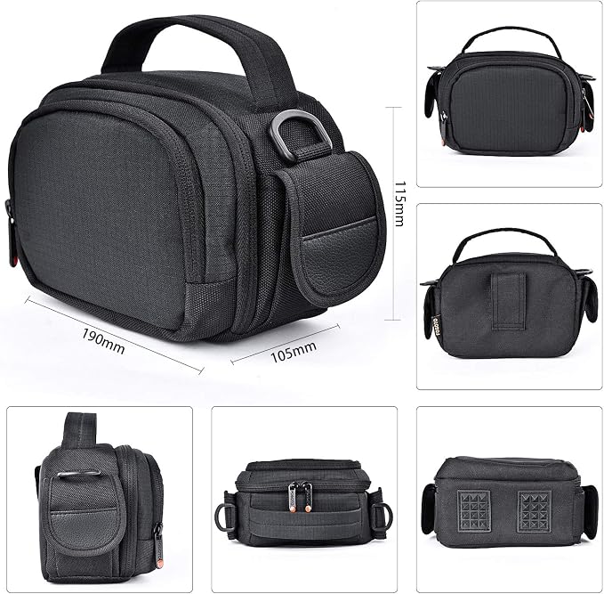 FOSOTO Camcorder Cases Bag Compatible Canon VIXIA HF Panasonic Video Camera | for Canon VIXIA HF R800 R700,Sony HDR-CX405 CX675 CX670 SR12 FDRAX53,Panasonic HC-V770 HC-V180 HD - Image 3