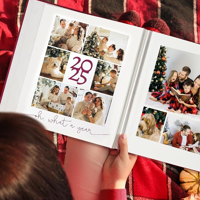 Vienrose Large Photo Album Self Adhesive for 4x6 8x10 Pictures Linen Scrapbook Album DIY 40 Blank Pages with A Metallic Pen | Linen Cover, Scrapbook, Fits 4X6 8X10 Pictures, Metallic Pen Included, Diy - Image 9
