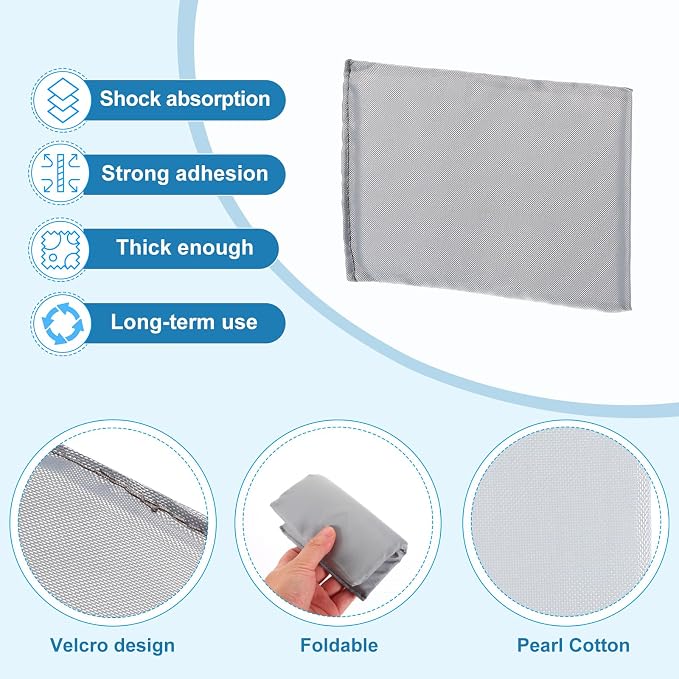 PATIKIL Camera Bag Divider, 5Pcs 6.69"x5.12"x0.39" Shockproof Camera Bag Inserts Separator Pad Protective Lens for Nikon Camera DSLR Protect Bag Organizer Universal Divider Cushion, Gray - Image 3