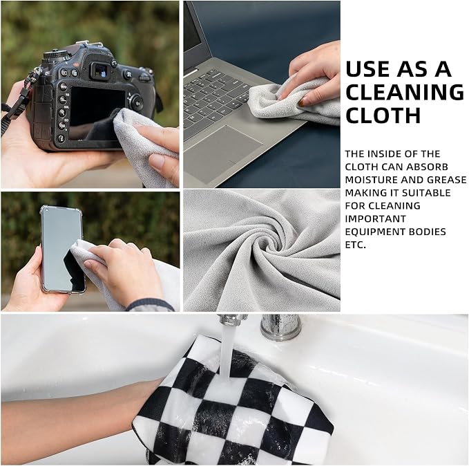 Camera Wrap, Protective Wrap Anti-Scratch Lens pouche, Magic Self-Adhesive Cloth, Universal Storage Cloth for DSLR, Smartphones, Laptops, electronics,Cosmetic,whatever you need to protect - Image 6