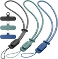 SURPHY 3 Pack Phone Wrist Strap, Phone Lanyard with Cellphone Tether Tab | Phone Strap Charm, Camera Wrist Strap with 2-Color Braided, Phone Wristlet, Wrist Lanyard for Case by SURPHY
