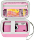 Film Camera Case for Kodak EKTAR H35 H35N Half Frame Film Camera | Camera and 35mm Film Rolls Storage, Mesh Pocket for Small Accessories, Travel and Home Organization; Large, Pink, Case Only by Grapsa