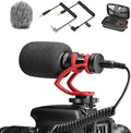 COMICA CVM-VM10II Universal Shotgun Microphone for Camera, iPhone, Android | Noise Cancellation, Cardioid Polar Pickup, Professional Video Mic for YouTube, TikTok, Vlog, Interview, Video Recording by COMICA