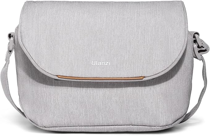 ULANZI 3L Camera Bag, Professional SLR/DSLR Crossbody Bag Shoulder Case | 9.1x4.3x7.1 inch Bag Compatible with Sony Canon Nikon Mirrorless Cameras, Splash-Proof Polyester Lightweight 235g Beige Gray by ulanzi