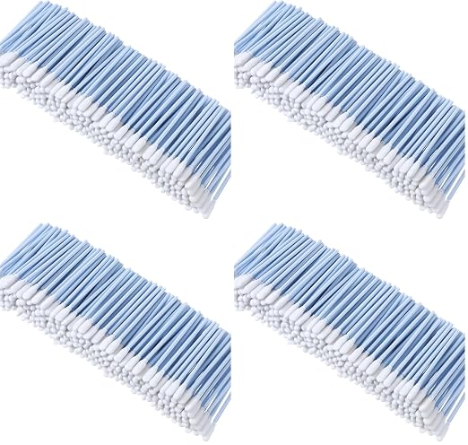 Chinco 200 Pieces Foam Swab Sponge Swab Foam Tips Sponge Stick for Inkjet Printer Print Head Camera Optical Lens Optical Equipment(Light Blue,3.66 Inch) (Pack of 4) by Chinco