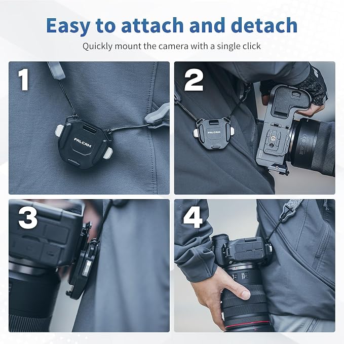 FALCAM F38 Camera Strap Quick Release Kit | Camera Holder for Neck/Shoulder Strap, Plate and Base - Image 6