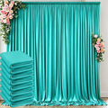 10 ft x 40 ft WWrinkle Free Turquoise Backdrop Curtain for Parties, Thick Polyester Teal Photo Backdrop Drapes,8 Panels 5ft x 10ft for Baby Shower Wedding Engagement Birthday Mermaid Party by Outpain