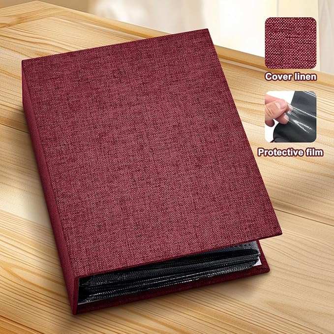 Photo Album 4x6 100 Pockets for Wedding Gifts,Linen Hardcover Picture Albums for Family Anniversary Baby Vacation Pictures - Image 4