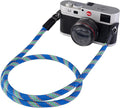 Camera Strap Vintage 100cm Nylon Climbing Rope Camera Neck Shoulder Strap for Micro Single and DSLR Camera(Blue) by Eorefo