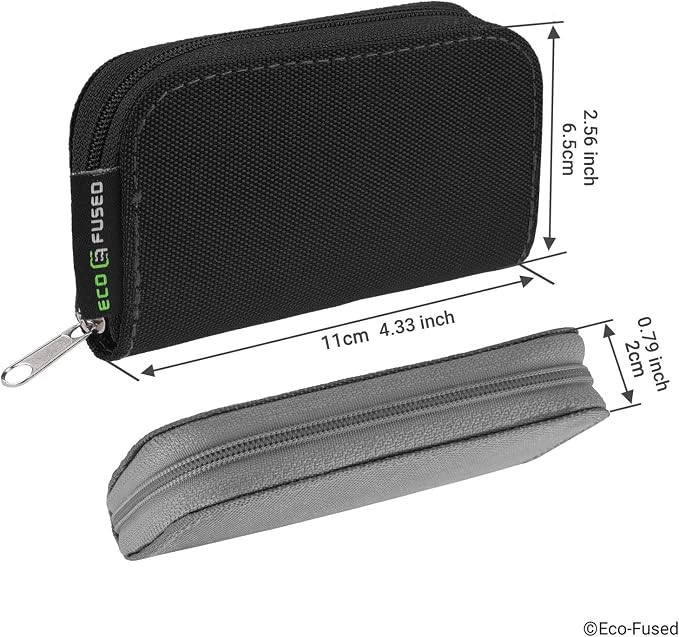 Eco-Fused Memory Card Case - Fits up to 22x SD, SDHC, Micro SD, Mini SD and 4X CF - Holder with 22 Slots (Black & Grey / 22 Slots - 2 Pack) - Image 6