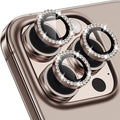 iPhone 16 Pro/16 Pro Max Camera Lens Protector Bling Diamond, Desert | Individual Metal, 9H Hardness, Scratch Resistant, Shockproof, Drop Protection, Case Friendly, Stylish Accessories by Xfilm