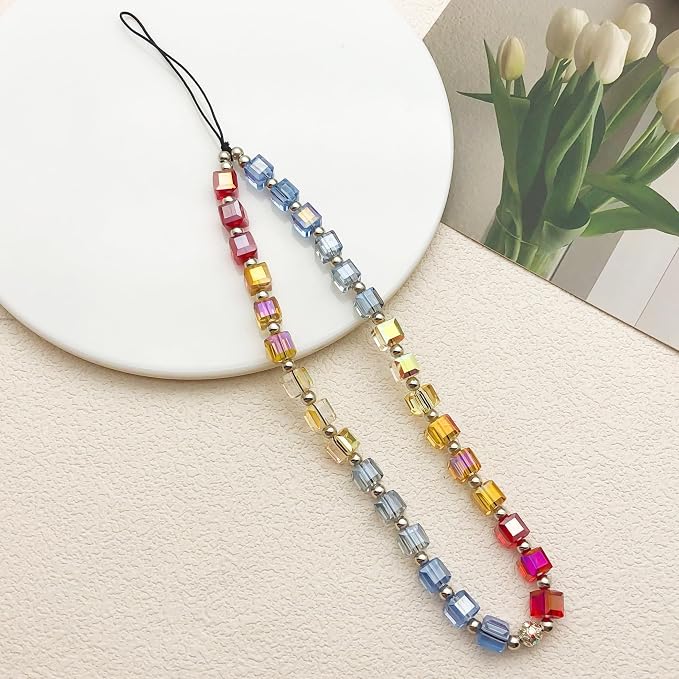 Beaded Camera Wrist Strap Cute Digital Camera Charm Lanyard Phone Chain Keychain Beaded Phone Lanyard Bag Charm - Image 8