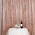 Poise3EHome 6FT x 8FT Sequin Photography Backdrop Curtain for Party Decoration, Rose Gold by Poise3EHome