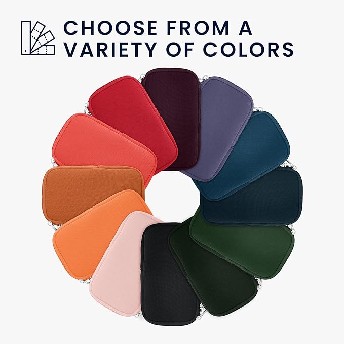 kwmobile Universal Phone Pouch Size L - 6.5" - Neoprene Smartphone Pouch with Zip - Water-Repellent Mobile Phone Case - Sleeve in Dark Blue - Image 2
