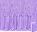 8 Panels Lavender Backdrop Curtains for Wedding Party Wrinkle Free Backdrops Curtain Drapes Fabric Decorations Photo Back Drop Cloth for Baby Shower Photography Stage Reception 40ft(W) x 12ft(H) by Tao-GePartyDecorations