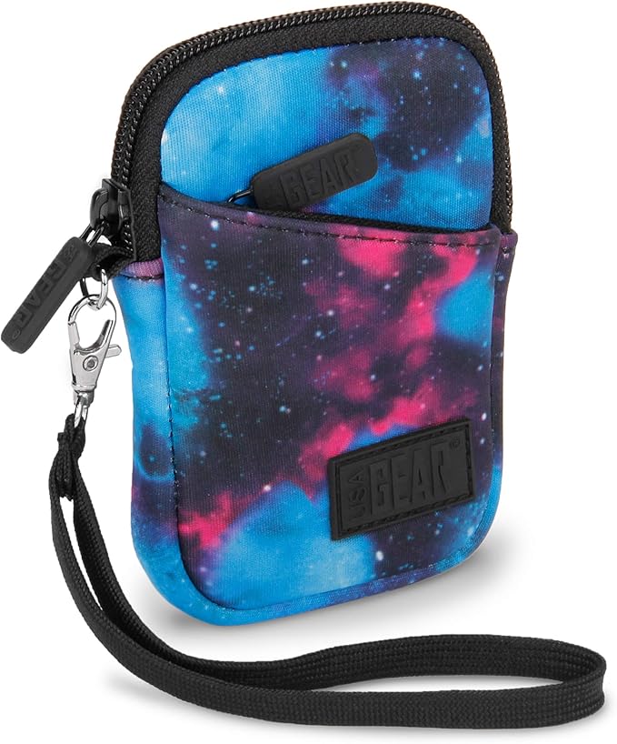 USA Gear Compact Camera Case Fits Kodak Pixpro FZ55, SD Card, Canon SX740 HS, Sony Cybershot T99, DSC-80 & more Small Digital Cameras - Belt Loop, Wrist Strap, Weather Resistant (Galaxy) by USAGEAR