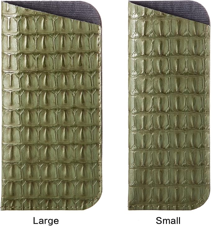 TRIUMPH VISION 3 Pack Reading Glasses Pouch Soft Case Eyeglass Sleeve Slim | Alternative to Bulky Case in bag, Lightweight Lined Padded Protect Optical lens Slip in, Cute Pattern Portable for Daily Use - Image 7