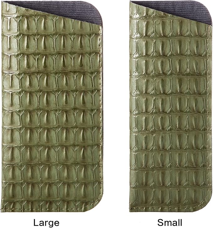 TRIUMPH VISION 3 Pack Reading Glasses Pouch Soft Case Eyeglass Sleeve Slim | Alternative to Bulky Case in bag, Lightweight Lined Padded Protect Optical lens Slip in, Cute Pattern Portable for Daily Use - Image 7