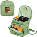 Camera Case for Polaroid Now 3rd/2nd Gen with Photo Display Window | Instant Camera Sling Bag with Clear Display Window, ilted Front Pocket, 8mm Padding, Top Handle and Adjustable Strap, Green by Unknown