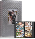 RECUTMS Photo Album 4x6 Pictures, 300 Pockets Large Capacity Picture Album | Acid-Free Black Pages, Leather Cover, Horizontal Pockets, Custom Photo Cover, Perfect for Wedding, Family&Trave by RECUTMS