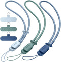 SURPHY 3 Pack Phone Wrist Strap, Phone Lanyard with Cellphone Tether Tab | Phone Strap Charm, Camera Wrist Strap with 2-Color Braided, Phone Wristlet, Wrist Lanyard for Case by SURPHY