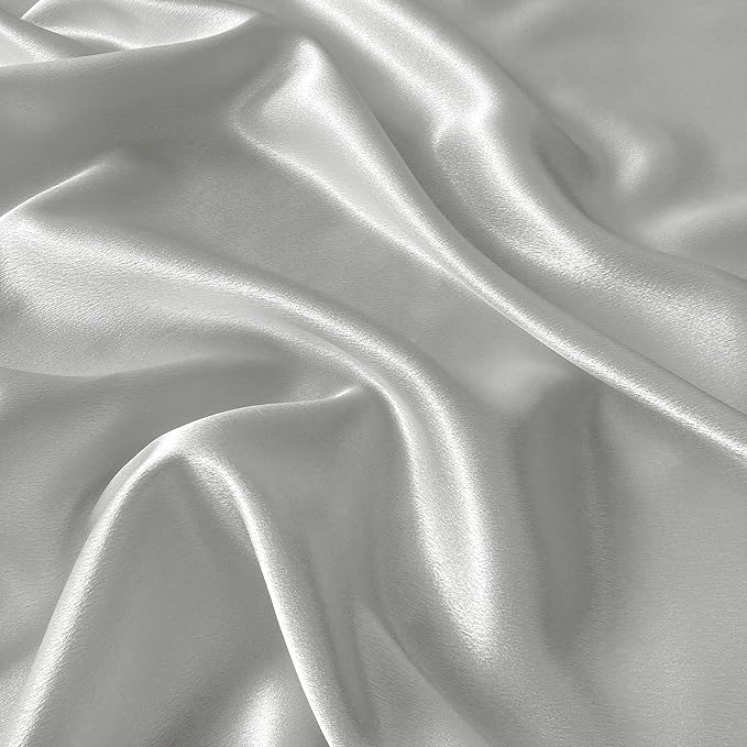 RUDONG M Satin Photography Backdrop, Grey, 3.3x2.5ft | Wrinkle-Free, Silky Fabric, For Jewelry/Cosmetics/Flat Lay/Studio, 100x75cm by RUDONG+M