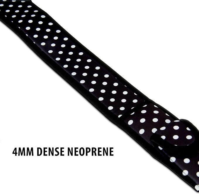 USA Gear TrueSHOT Camera Strap Neoprene Camera Straps - Padded Neck Strap, Pockets, and Quick Release Buckles - Compatible with Canon, Nikon, Sony and More DSLR and Mirrorless Cameras (Polka Dot) - Image 8