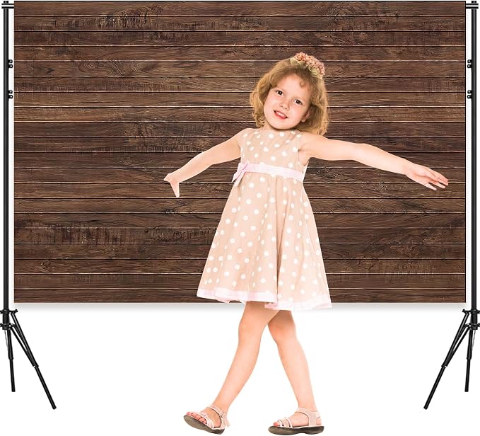 7x5 Ft Brown Wall Party Backdrop，Polyester Fabric Brown Wall Sign Photo Backdrops Background for Halloween Party Wedding Graduation Home Decoration Photo Booth Prop Banner - Image 4