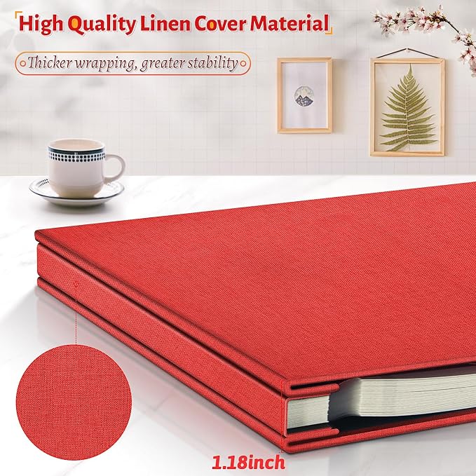 Artfeel Photo Album Self Adhesive Scrapbook,Large Photo Book for 4x6,5x7,8x10 Pictures,DIY Album for Baby Wedding Family Travel Birthday,with Metallic Pen and Scraper - Image 5
