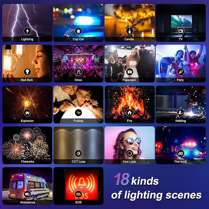 GVM 1000D RGB Led Video Light with 2 Softboxes, Photography Lighting Kit with Bluetooth Control, Full Color Video Lighting Kit with 18 Applicable Scenes, 2 Packs Led Light Panel for Video Shooting - Image 5