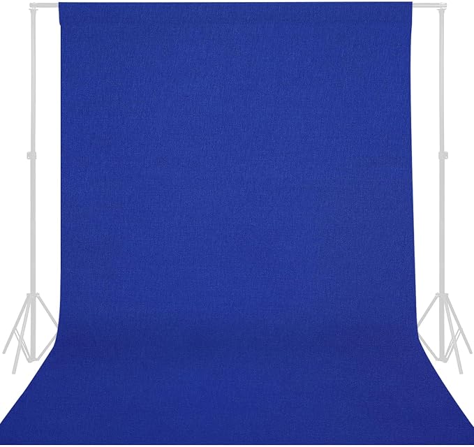 GFCC 5FTx7FT Royal Blue Backdrop Background for Photography Photoshoot | Non-Reflective, Polyester Curtain, Easy Hang, Multipurpose Screen for Studio Photo Booth, Video Recording, Portrait, Party by GFCC