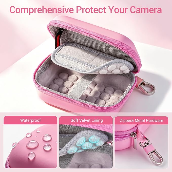 CoBak Carrying & Protective Case for Digital Camera,CAMKORY/Lecran/Duluvulu | for KODAK FZ55,FZ245,PIXPRO C1,WPZ2/Canon PowerShot ELPH 360/Sony DSCW800,DSCW830/Krlun/Lecnippy/Nsoela/VAHOIALD FHD 1080P - Image 4