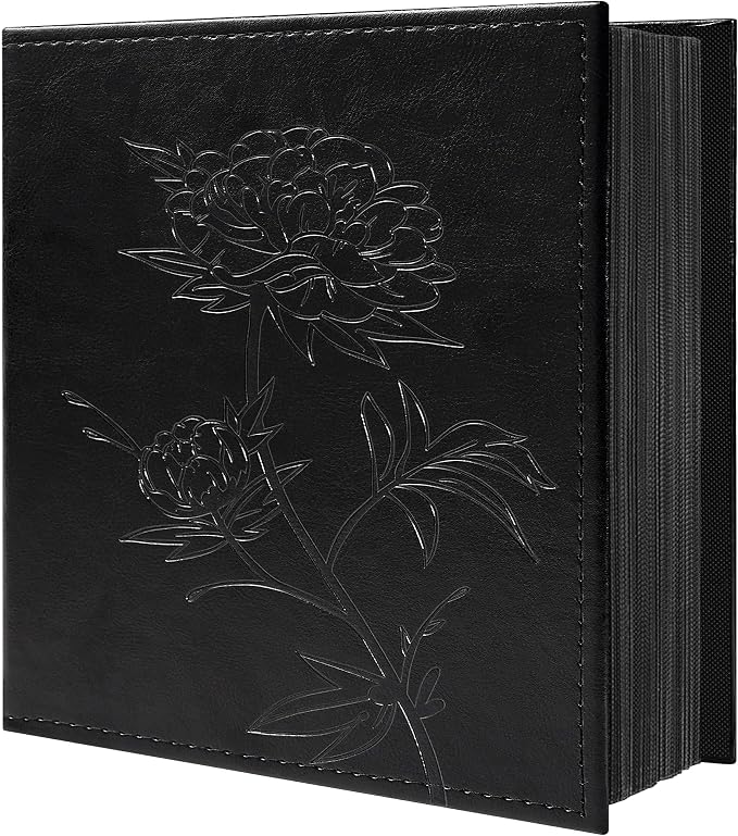 Vienrose 4x6 Photo Album Holds 800 Photos Vegan Leather Beige | Vertical horizontal pockets, Black, Large capacity, Family Wedding Baby Travel by Vienrose
