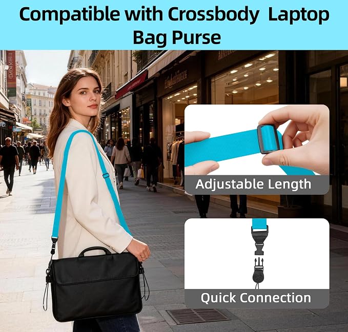 3 Pack Adjustable Shoulder Strap, iPad Strap Nylon Neck Lanyard | for iPad/Samsung Tablet Case,Camera Binocular Crossbody Laptop Luggage Bag - Image 7