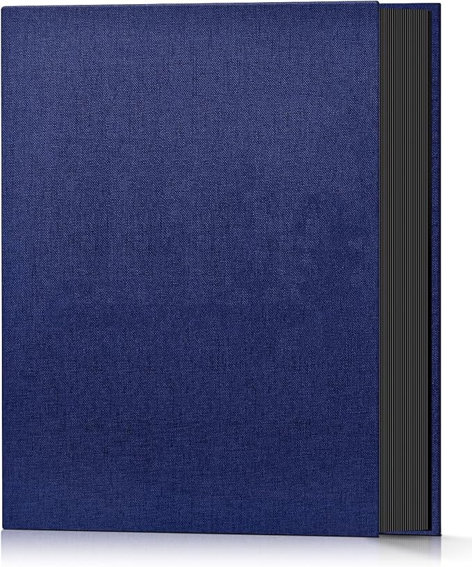 Popotop Photo Album 4x6 100 Pockets for Wedding Gifts,Linen Hardcover Picture Albums for Family Anniversary Baby Vacation Pictures by Popotop
