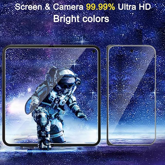 Ferilinso 2 Pack Inside Screen Protector for Google Pixel 11 Pro Fold | 9H+ Tempered Glass, Back&Canera Lens Protectors, Military-Grade Shatterproof, Case Friendly, Easy Installation Bubble Free - Image 6