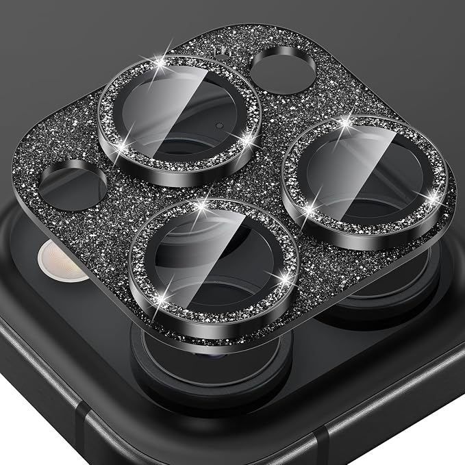 Tensea for iPhone 15 Pro Max/iPhone 15 Pro Camera Lens Protector Bling | Metal Aluminum Alloy Tempered Glass Cover Camera Screen Protector Accessories, Case Friendly by Tensea